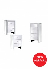 Daisey Mirrored 3 Piece Package Deal - B 